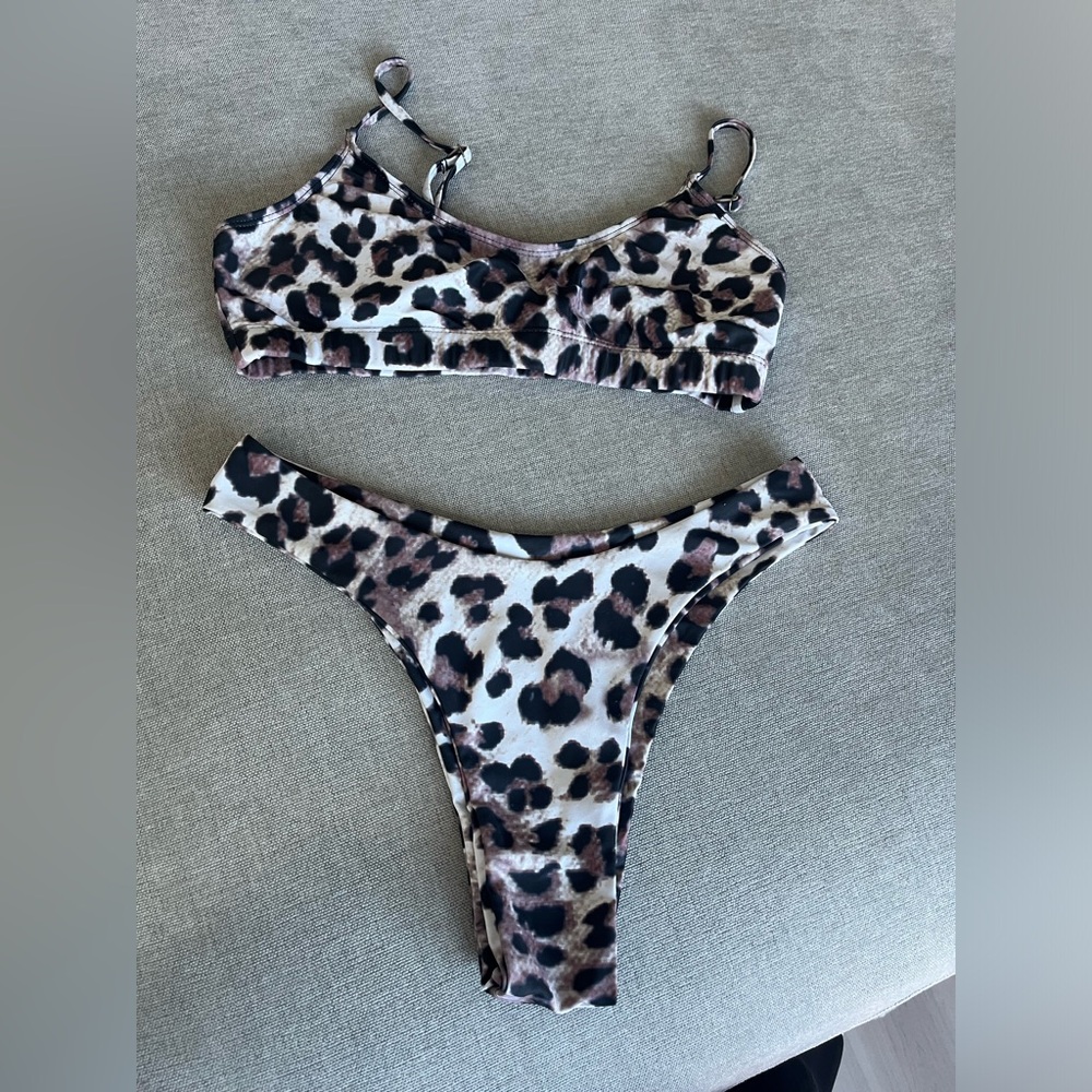 Leopard Print Bikini Set
